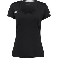Camiseta Babolat Play Capsleeve Negro Mujer
