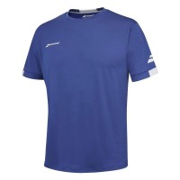 Camiseta Babolat Play Crew Neck Azul Junior