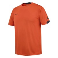 Camiseta Babolat Play Crew Neck Rojo Naranja Junior