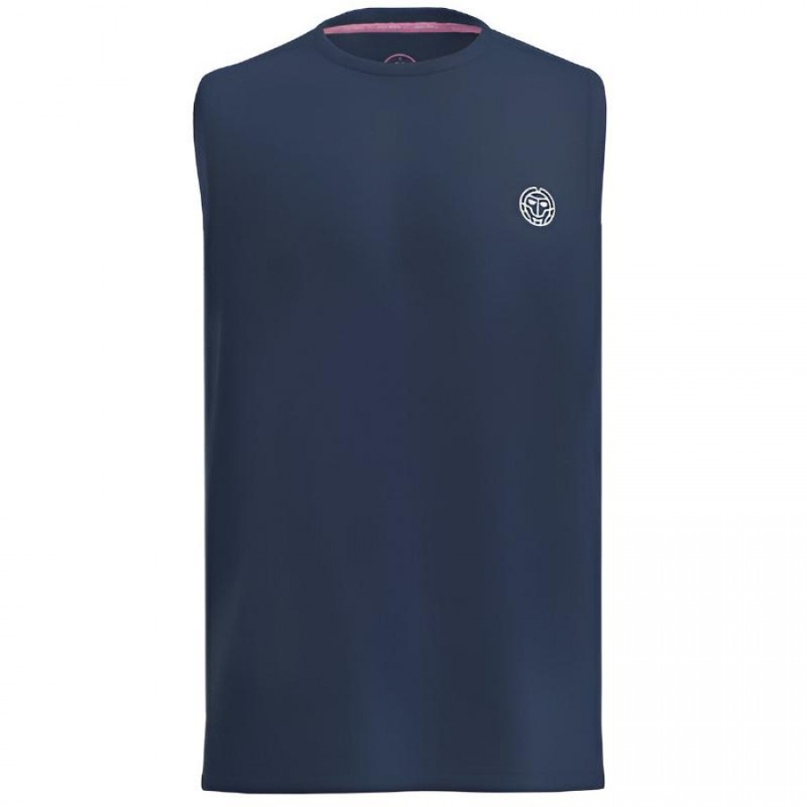 Camiseta Bidi Badu Crew Azul Oscuro Blanco