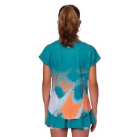 Camiseta Bidi Badu Melbourne Capsleeve Petroleo Naranja Junior