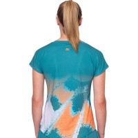 Camiseta Bidi Badu Melbourne Capsleeve Petroleo Naranja Mujer