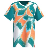 Camiseta Bidi Badu Melbourne V-Neck Petroleo Naranja