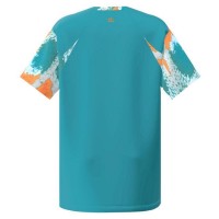Camiseta Bidi Badu Melbourne V-Neck Petroleo Naranja