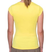 Camiseta Bidi Badu Spectrum V-Neck Amarillo Mujer