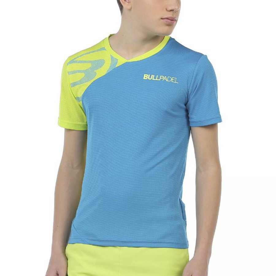Camiseta Bullpadel Chamois Azul Atomico Lima Junior - Barata Oferta Outlet