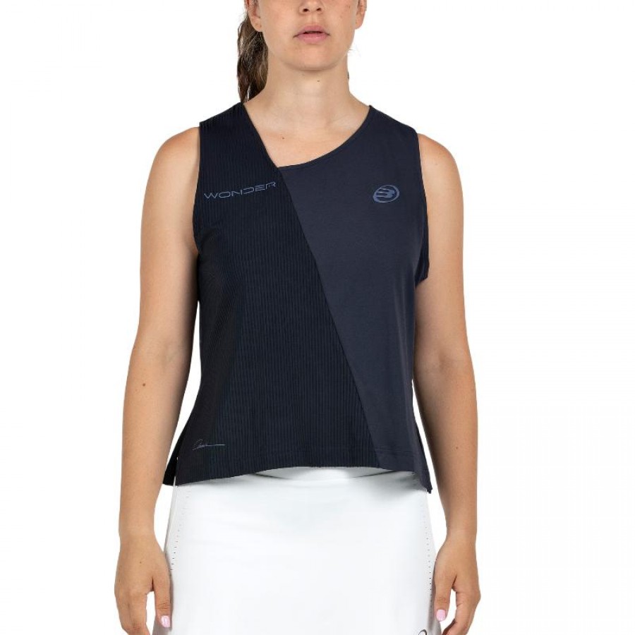T-shirt bleu marine Claudia Fernandez Bullpadel 26I