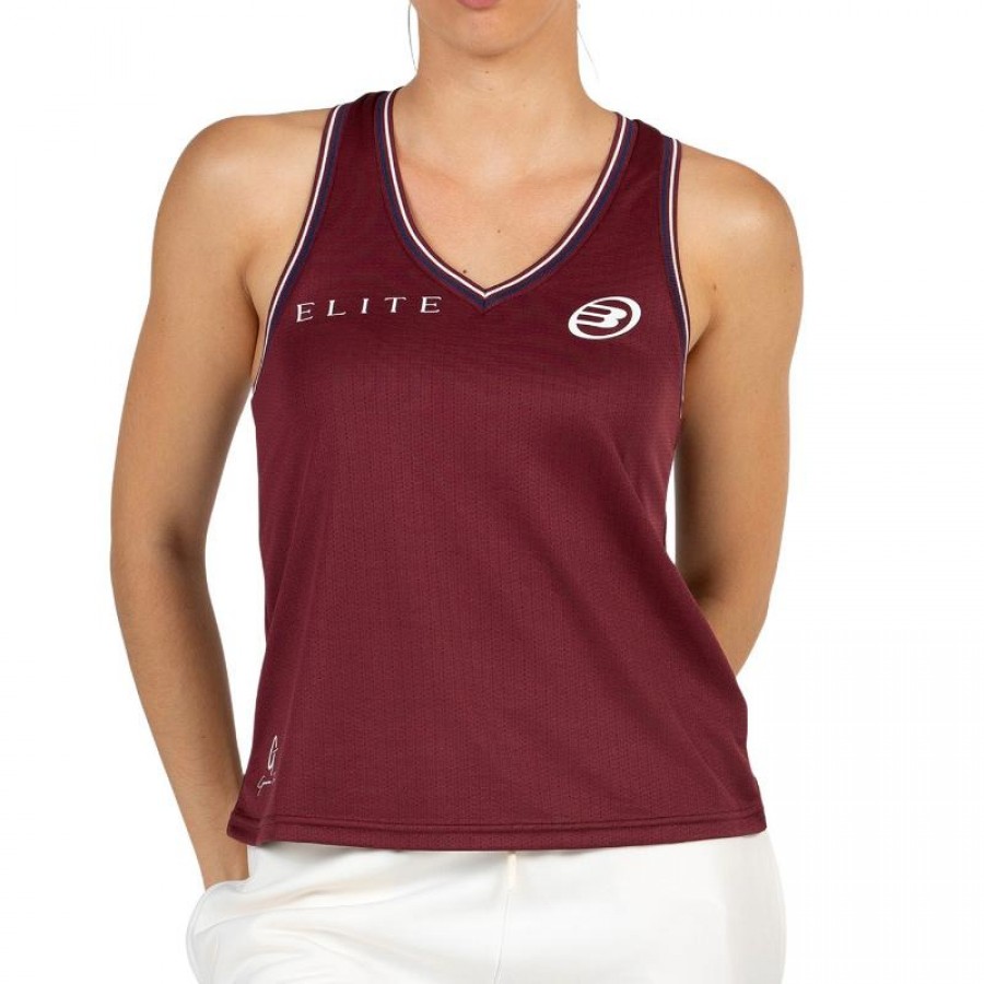 Camiseta Bullpadel Gemma Triay 25I Vino Burdeos