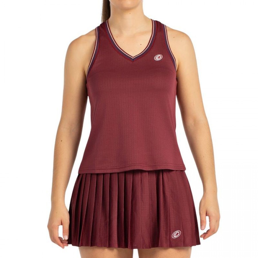 Camiseta Bullpadel Gemma Triay Aza Vino Burdeos