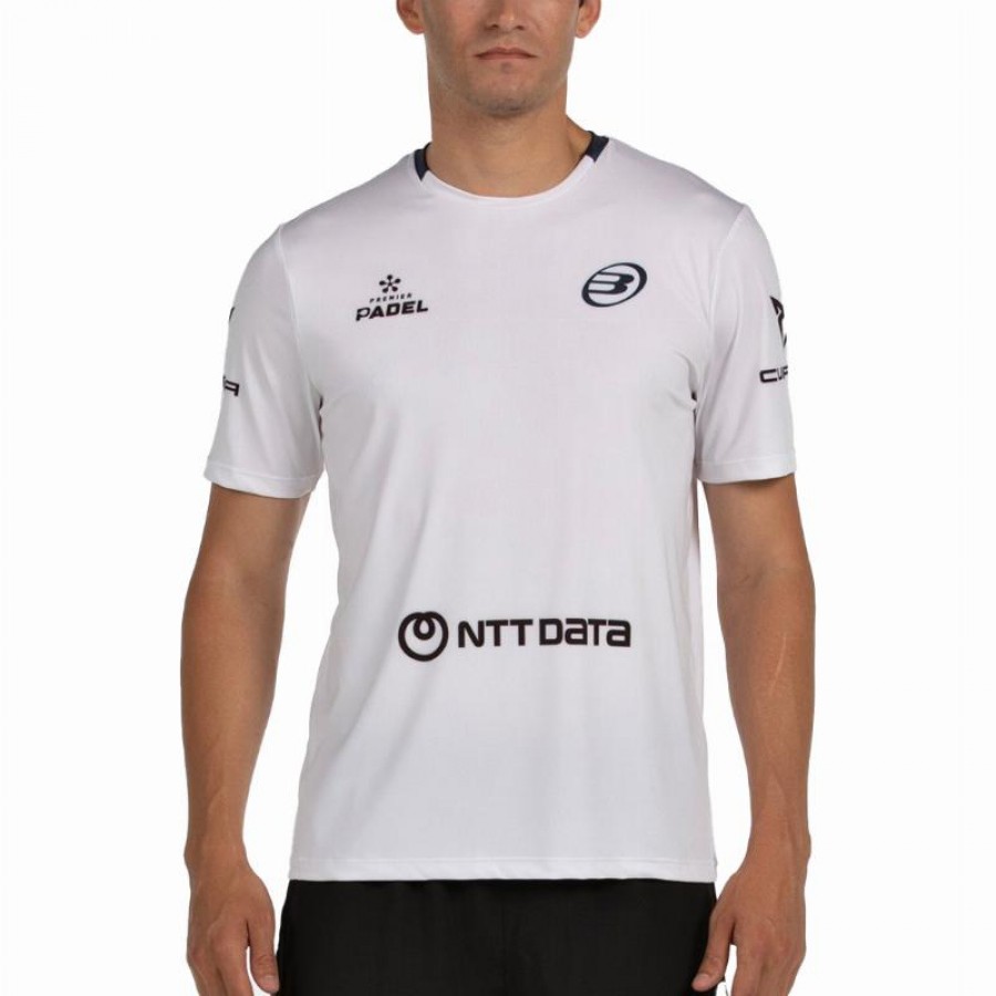 Camiseta Bullpadel Juan Tello Premier Padel Lili Blanco