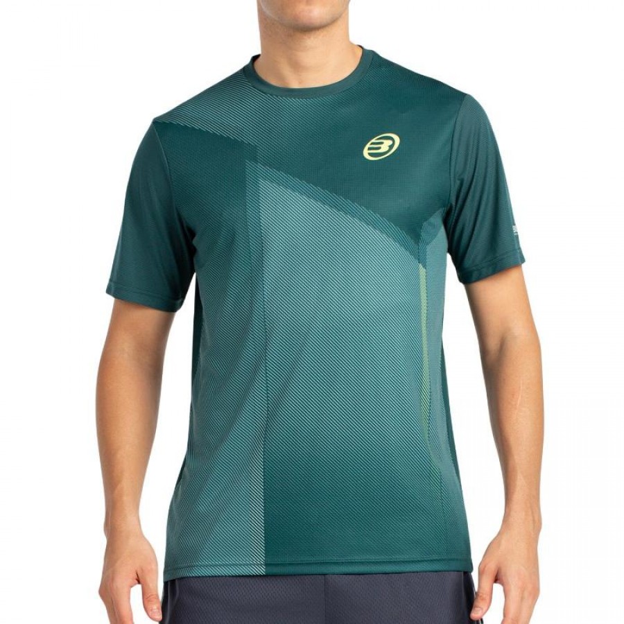 Camiseta Bullpadel Lagar Verde Oscuro