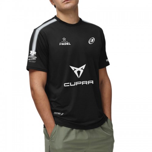Camiseta Bullpadel Pablo Cardona Montse Negro