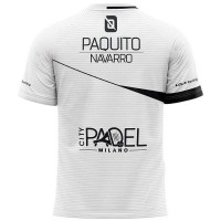 Camiseta Bullpadel Paquito Navarro Linde Blanco Junior