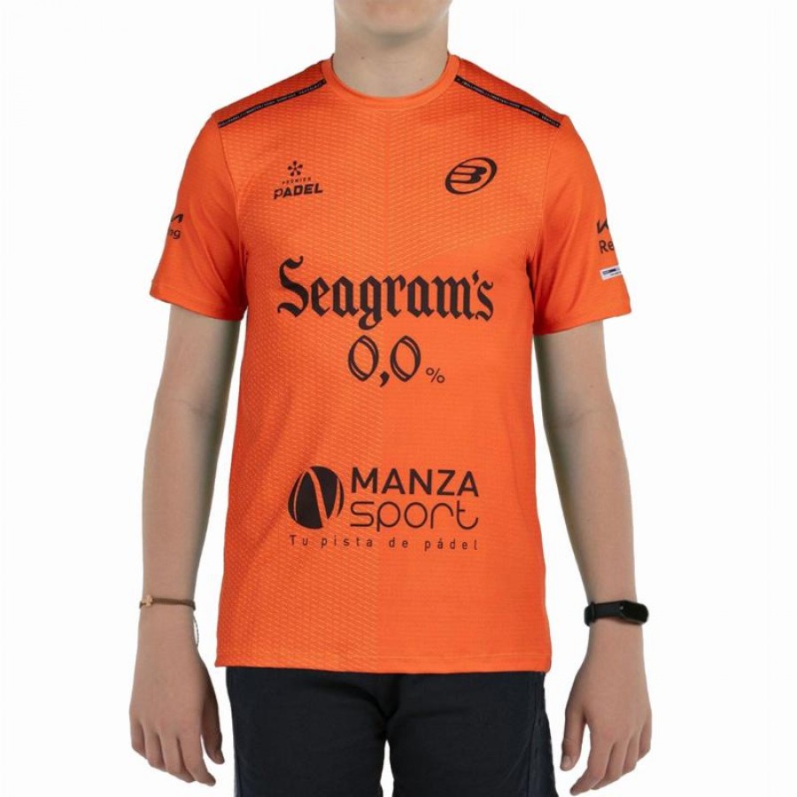 Camiseta Bullpadel Paquito Navarro Premier Padel Mesia Arcilla Junior