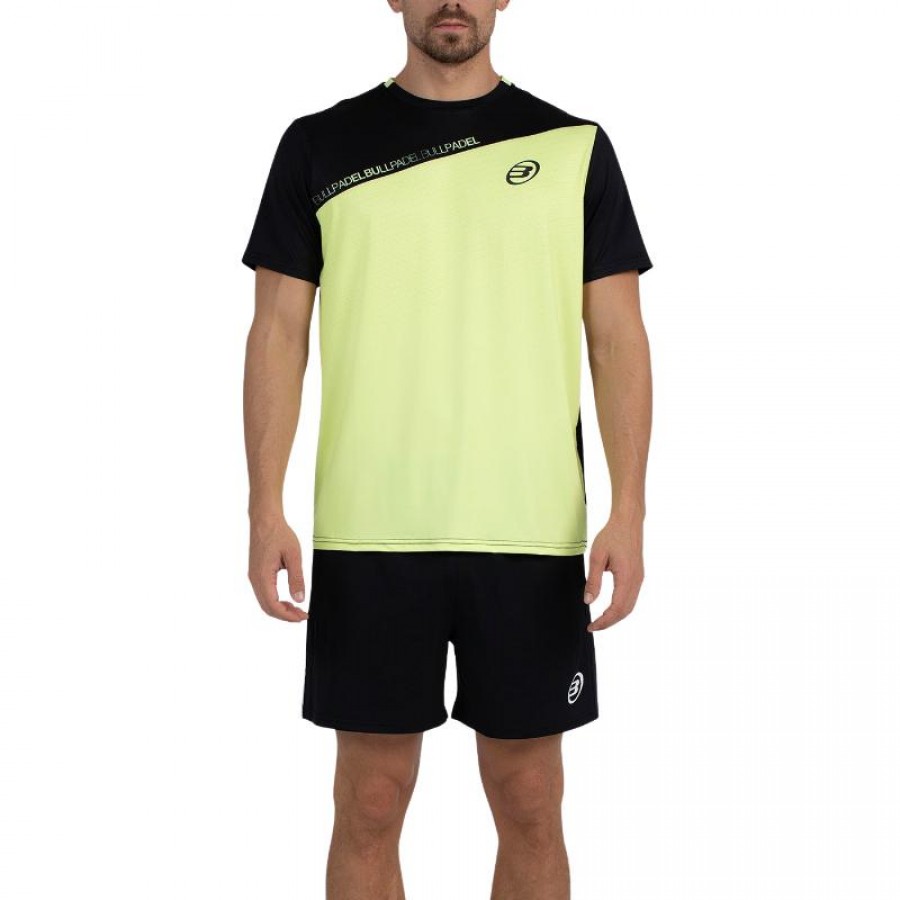 Camiseta Bullpadel Summit Amarillo Azufre Fluor