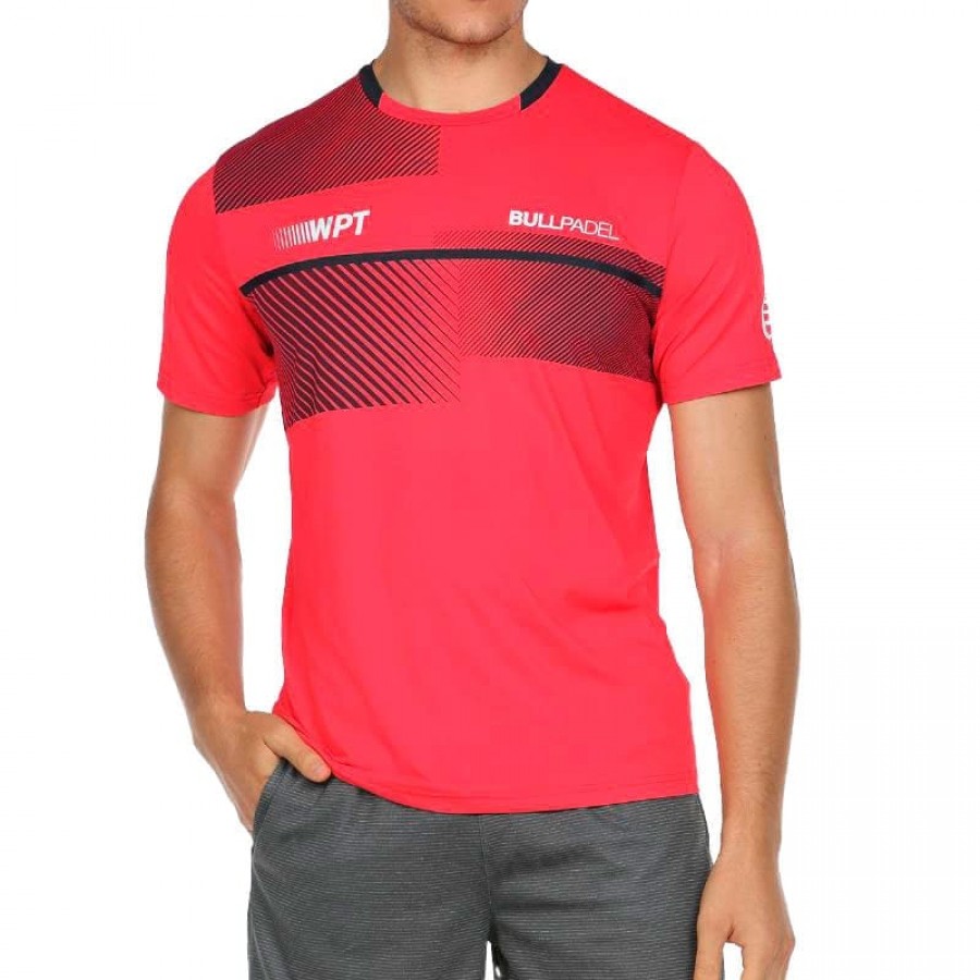 Bullpadel WPT Redullu Carmesi Fluor T-shirt PADELPOINT Bullpadel WPT Redullu Carmesi Fluor T-shirt