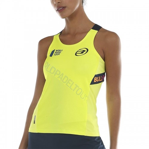 Camiseta Bullpadel WPT Serenis Amarillo Azufre Fluor