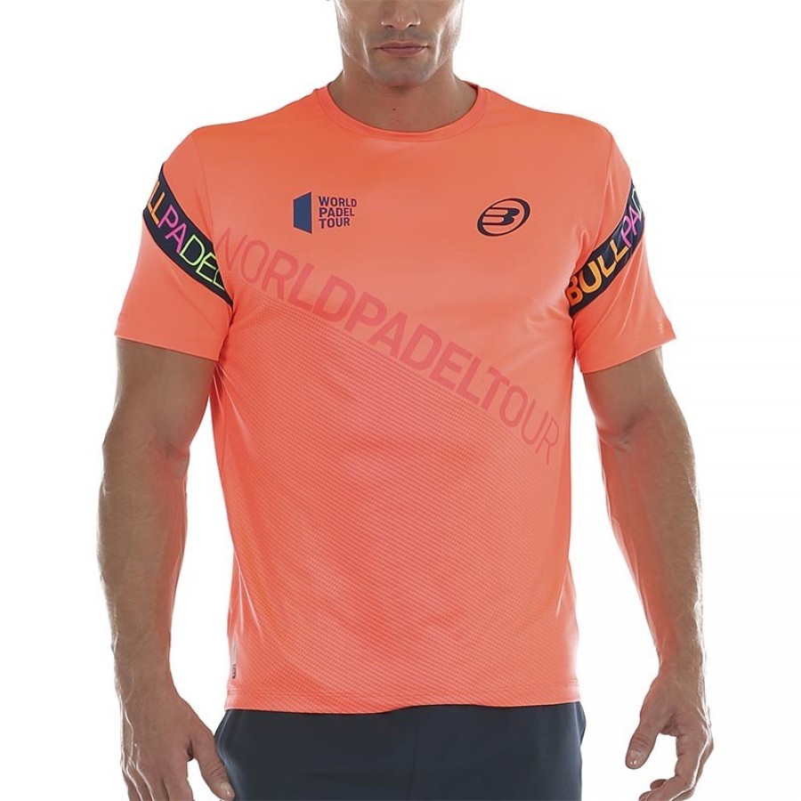 Bullpadel WPT Sipre Pamplemousse Fluor T-Shirt PADELPOINT Bullpadel WPT Sipre Pamplemousse Fluor T-Shirt