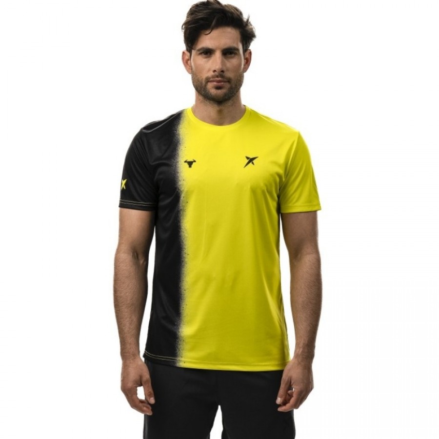 Camiseta Drop Shot Lucas Campagnolo Cosmo Amarillo Verde