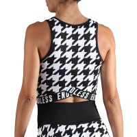 Camiseta Endless Chill Negro Houndstooth