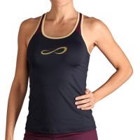 T-shirt Pupura noir minimal sans fin