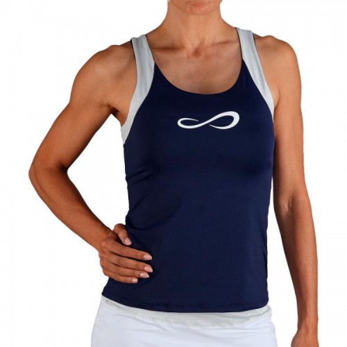 Camiseta Endless Race Azul Marino Plata