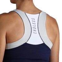 Camiseta Endless Race Azul Marino Plata