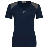 Head Club 22 Tech T-Shirt Femme Bleu Marine