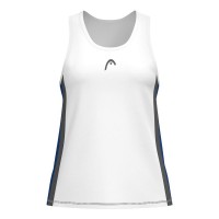 Camiseta Head Club 25 Blanco Azul Royal Junior