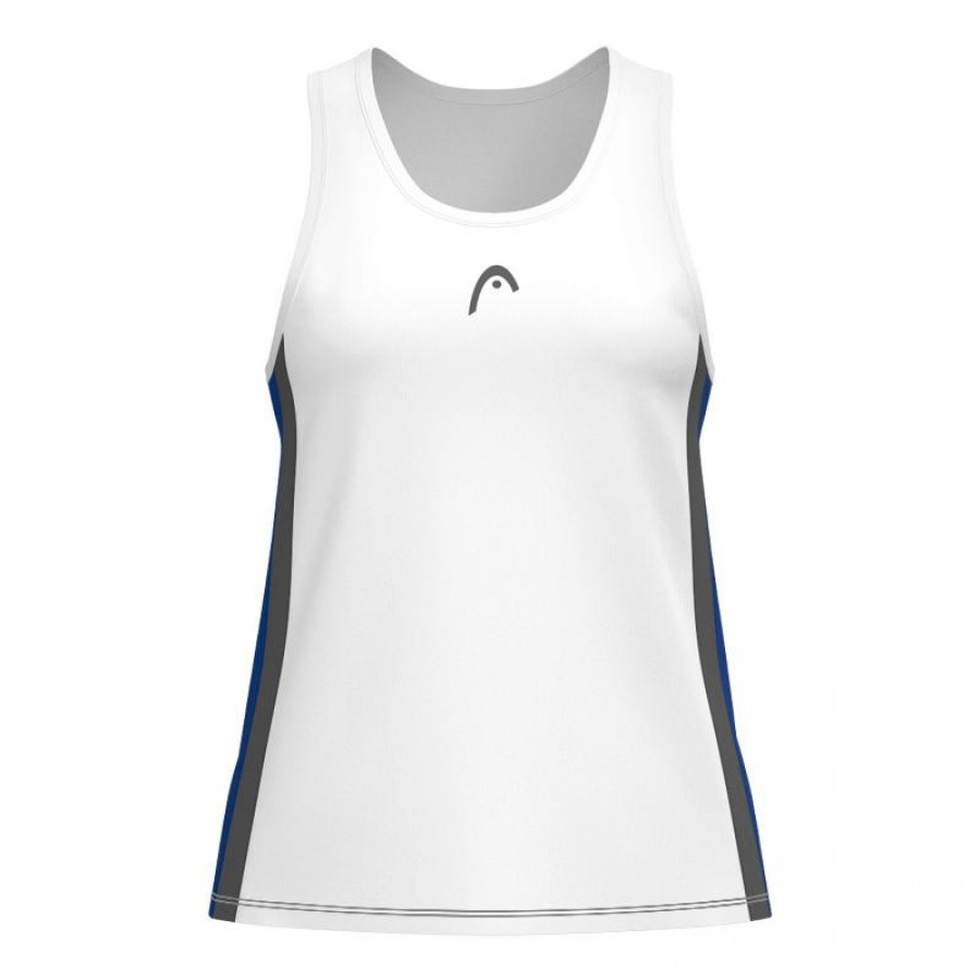 Camiseta Head Club 25 Blanco Azul Royal Junior