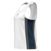 Camiseta Feminina Head Club 25 Tech Azul-Marinho Branco