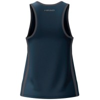 Camiseta Head Club 25 Tech Azul Marino Mujer