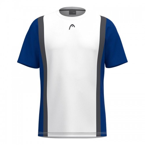Camiseta Head Club 25 Tech Blanco Azul Royal