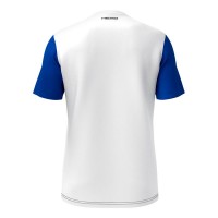Camiseta Head Club 25 Tech Blanco Azul Royal Junior