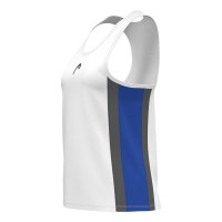 Camiseta Head Club 25 Tech Blanco Azul Royal Mujer