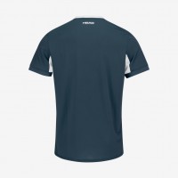 Camiseta Head Slice Azul Marino Blanco