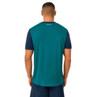 Camiseta Head Slice Azul Teal