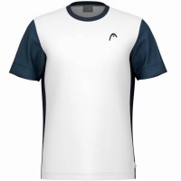 Camiseta Head Slice Blanco Azul Marino