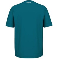 Camiseta Head Slice II Azul Teal