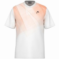 Camiseta Head Topspin Naranja Print