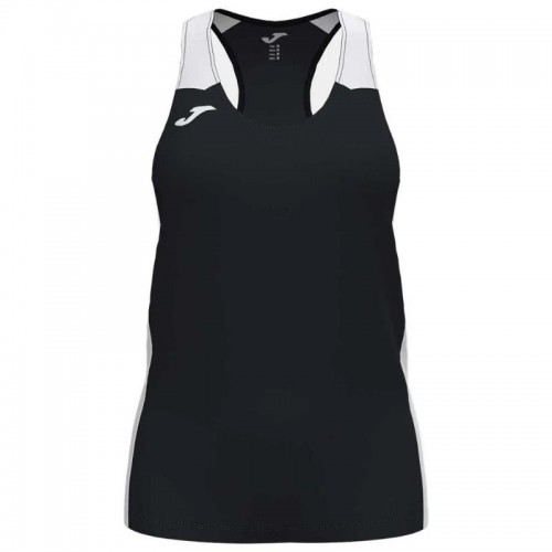 Camiseta Joma Record II Negro Blanco Mujer