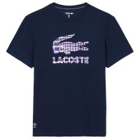 Camiseta Lacoste Daniil Medvedev Tenis Azul Marino