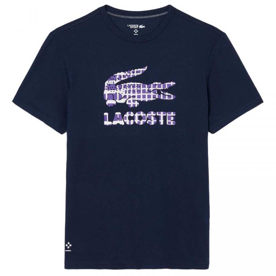 Camiseta Lacoste Daniil Medvedev Tenis Azul Marino