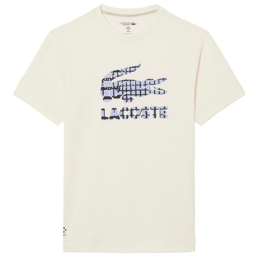 Lacoste Daniil Medvedev Tennis T-Shirt Off-White