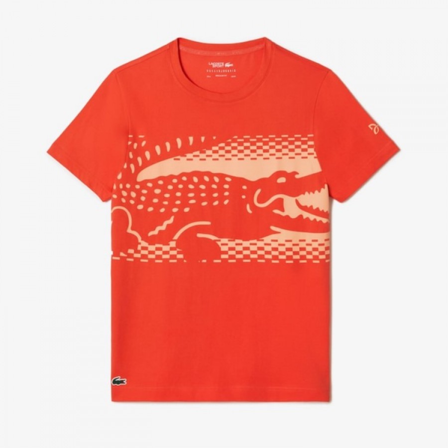 Lacoste Novak Djokovic Orange T-shirt PADELPOINT Lacoste Novak Djokovic Orange T-shirt