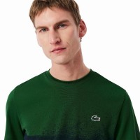Camiseta Lacoste Novak Djokovic Verde Azul Marino
