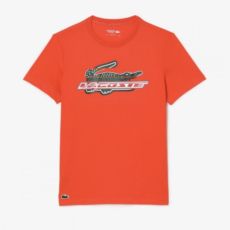 T-shirt Lacoste Sport Algodon Ecologico Orange PADELPOINT T-shirt Lacoste Sport Algodon Ecologico Orange