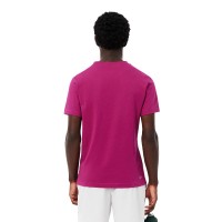 T-shirt Lacoste Sport Fuchsia bleu marine