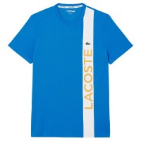 Camiseta Lacoste Sport Ultra Dry Azul Blanco