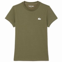 Camiseta Lacoste Sport Verde Kaki Mujer